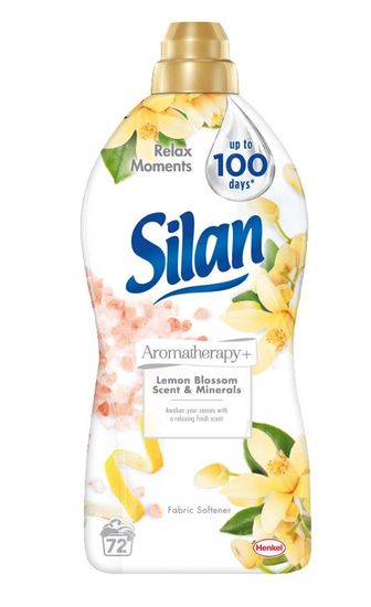 Silan Lemon Blossom &amp; Mint Scent gel/omekšivač za rublje, 1,8 l