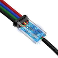 BASEUS Fast 4u1 kabel za punjenje Lightning (2×), Type-C, Micro USB 3,5 A, CA1T4-A01, 1,2 m, crni