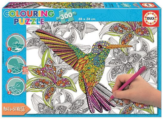 EDUCA slagalica u boji Kolibri, 300 dijelova