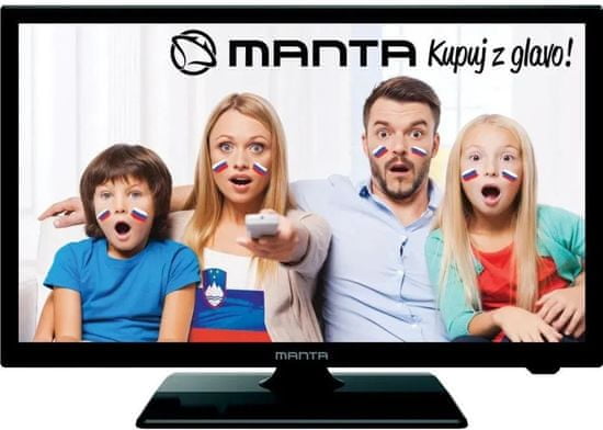 Manta LED TV prijamnik LED24LFN37L, Full HD, 220V+12V