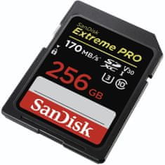 SanDisk Extreme Pro memorijska kartica, 256GB, 170/90MB/s, V30