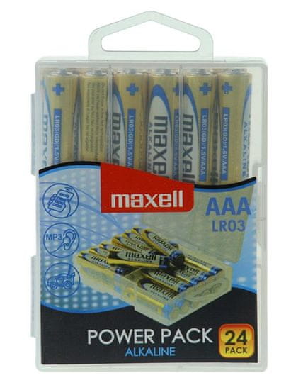 Maxell baterija AAA (LR03), 24 kos, alkalne, pvc pakiranje