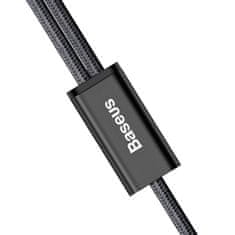BASEUS Rapid 2u1 kabel za punjenje za microUSB, Lightning 3A/1,2 m, crni CAML-SU01