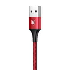 BASEUS Rapid 3u1 kabel za napajanje za Micro USB, Lightning, Type-C 3A / 1,2m, crveni CAMLT-SU09