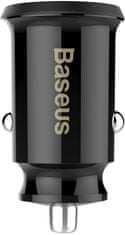BASEUS Grain auto punjač 2x USB utor 5V / 3.1A, crni CCALL-ML01