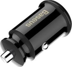 BASEUS Grain auto punjač 2x USB utor 5V / 3.1A, crni CCALL-ML01