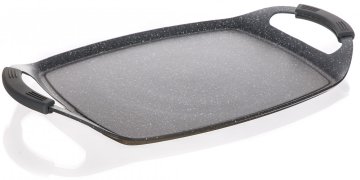 Banquet GRANITE Dark Brown ploča za roštilj, 47 × 28 cm, siva