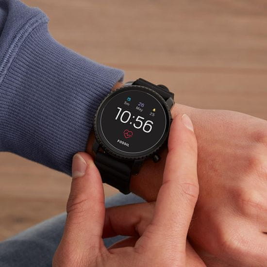 Fossil FTW4018 M Black Black Silicone pametni sat MALL.HR