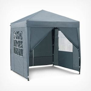 VonHaus paviljon Pop up Gazebo, 2 x 2 m, sivi