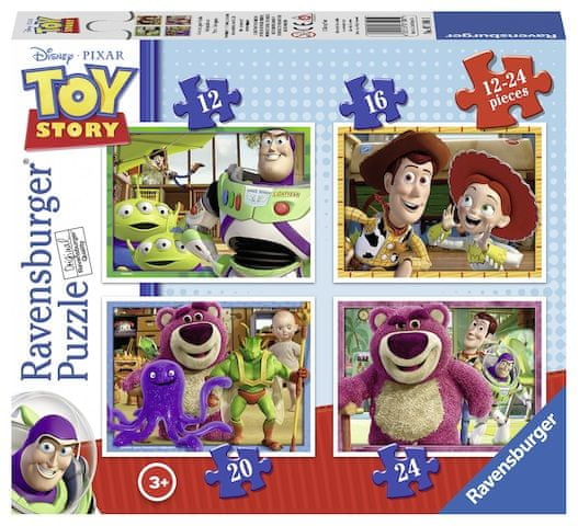 Ravensburger Puzzle 071081 Toy Story: Priča o igračkama 4u1