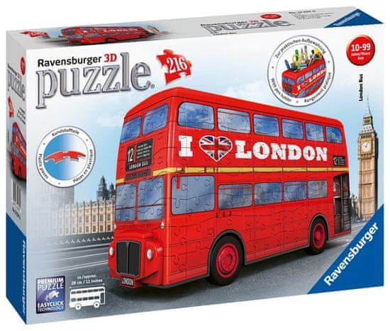 Ravensburger 3D slagalica 125340 Londonski autobus, 216 komada