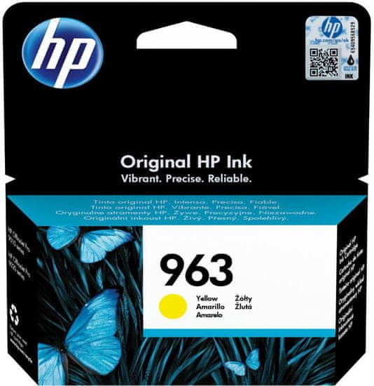 HP tinta 963, žuta (3JA25AE)