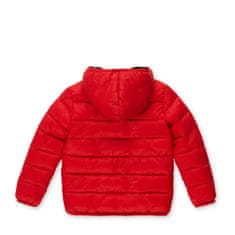 Primigi prošivena jakna s kapuljačom, 130, crvena