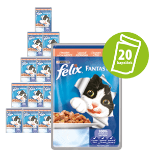 Felix mokra hrana za mačke Fantastic, losos, 20 x 100g