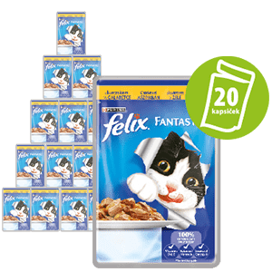 Felix mokra hrana za mačke Fantastic, piletina, 20 x 100g