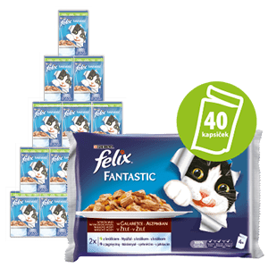 Felix mokra hrana za mačke Multipack, zečetina i janjetina, 10x (4x100g)