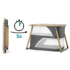 Kinderkraft 4u1 Sofi putni krevet, sivi