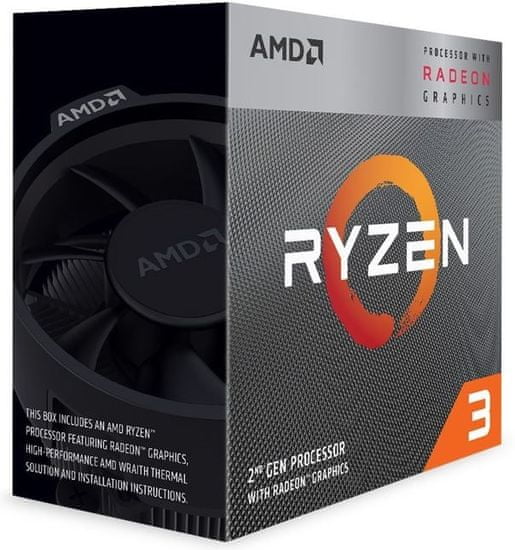 AMD Ryzen 3 3200G, Wraith Stealth hladnjak, 65 W, BOX procesor (YD3200C5FHBOX)