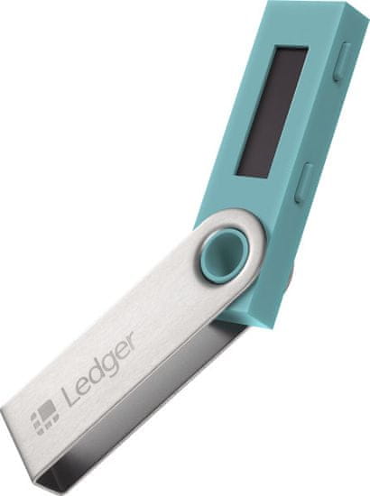 Ledger Nano S novčanik za Bitcoin i druge kriptovalute, tirkizni