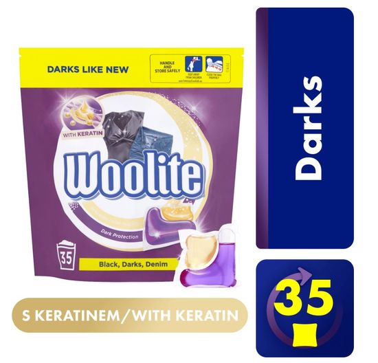 Woolite Dark Keratin gel kapsule XL, 35 komada