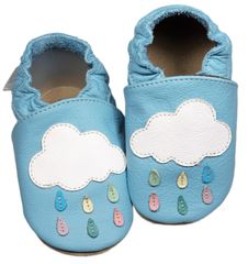 baBice papuče za djecu s oblacima, 24,5, plava