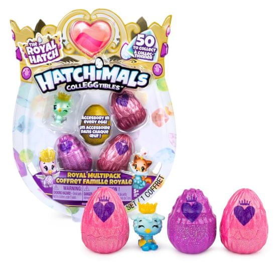 Spin Master S6 Hatchimals Kraljevske životinje, 4 komada s bonusom