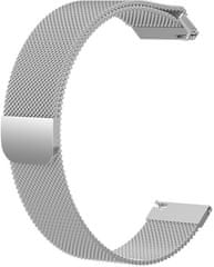 eses 1530001048 remen s dizajnom za Samsung Galaxy Watch 46 mm/Samsung Gear S3/Huawei 2, srebrni