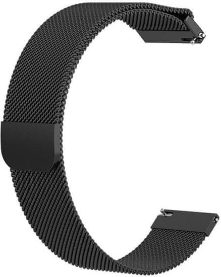 eses 1530001049 remen s dizajnom za Samsung Galaxy Watch 42 mm/Samsung Gear Sport/Garmin 3, crni
