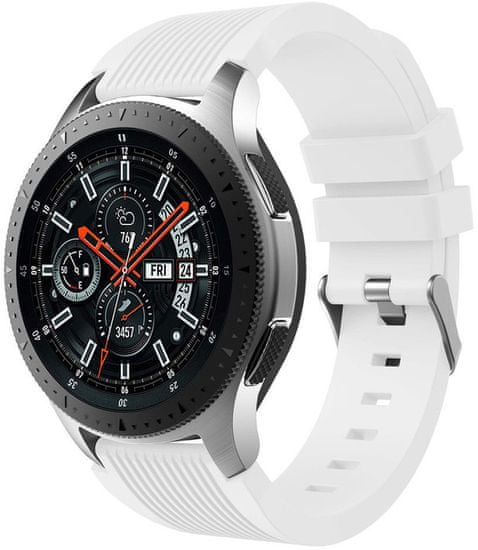 eses 1530001036 silikonski remen za Samsung Galaxy Watch 46 mm/Samsung Gear S3, bijeli