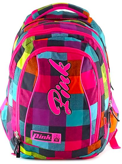 Target 2u1 Pink Backpack Rainbow školska torba