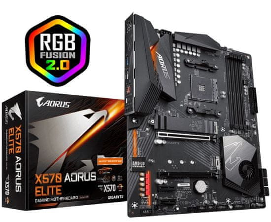 Gigabyte X570 AORUS ELITE, DDR4, USB 3.2 Gen2, AM4, ATX matična ploča