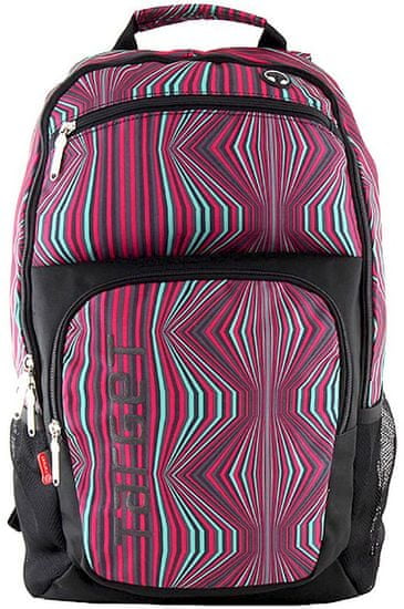 Target ruksak za slobodno vrijeme, ružičasto-zeleno-sivi uzorak