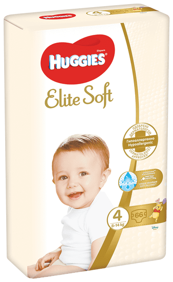 Huggies Elite Soft 4 pelene (8–14kg) 66 komada