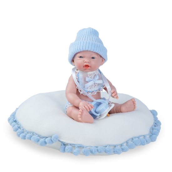 Nines 30241 Mini Golosinas Baby dječak na jastuku, 21 cm