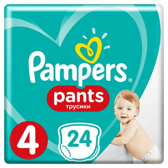 Pampers Pants 4 (9-15 kg) Carry Pack hlače pelene, 24 komada
