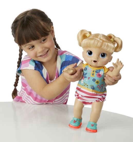 Hasbro Baby Alive Plavokosa lutka s naočalama
