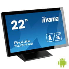 iiyama ProLite T2234AS-B1 AiO monitor, 54,6 cm (21,5 "), Android, osjetljiv na dodir