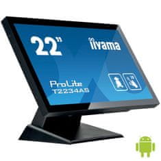 iiyama ProLite T2234AS-B1 AiO monitor, 54,6 cm (21,5 "), Android, osjetljiv na dodir