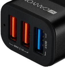 Canyon Mini 3 USB car adapter, Input 12V-24V, Output 5V-3.1A, černá CNE-CCA06B