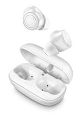 CellularLine Petit bežične slušalice (TWS) s prijenosnom torbicom na punjenje, bijele