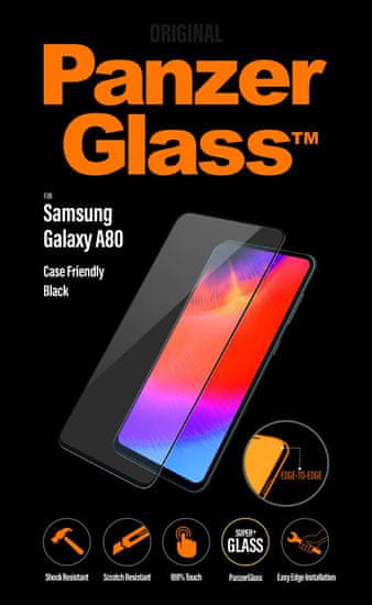 PanzerGlass zaštitno staklo za Samsung Galaxy A80, crno