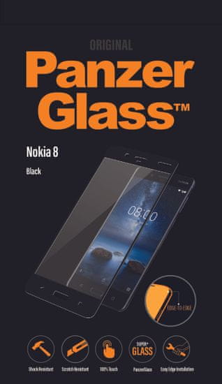 PanzerGlass zaštitno staklo za Nokia 8, crno