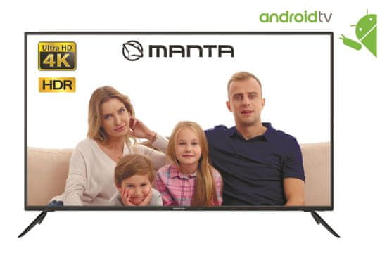 Manta 4K-UHD LED TV-prijemnik 65LUA29E, Android, Smart, HDR, WiFi