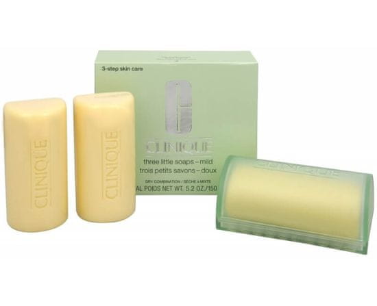 Clinique sapun za čišćenje lica, miješana do masna koža, 3x 50 g