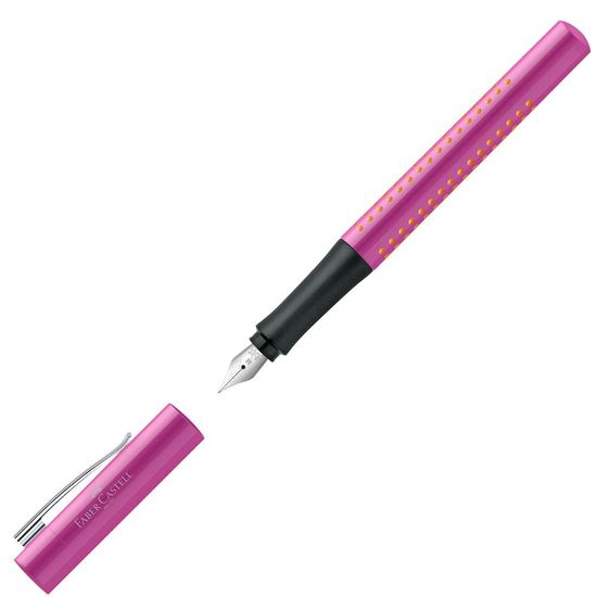 Faber-Castell nalivpero Grip F, ružičasto