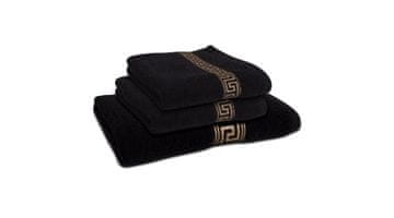 B.E.S. Petrovice Greek, set ručnika, crni