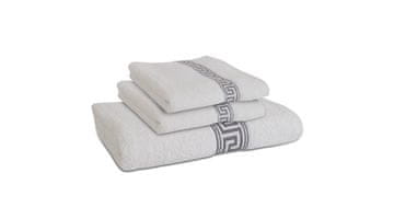 B.E.S. Petrovice Greek, set ručnika, bijeli