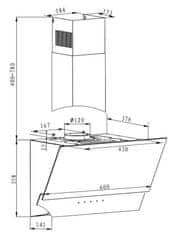 Amica OKP6547S (1160799) zidna napa