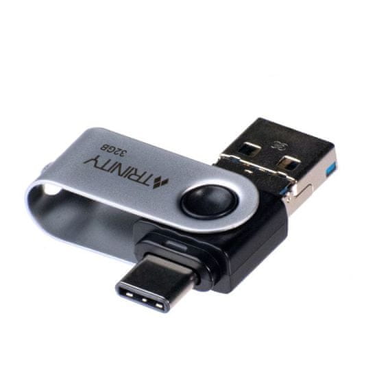 Patriot Trinity 3v1 tip A/B/C, USB ključ, 32GB