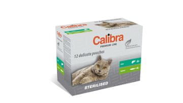 Calibra Sterilised Multipack, mokra hrana za mačke, 12 x 100 g